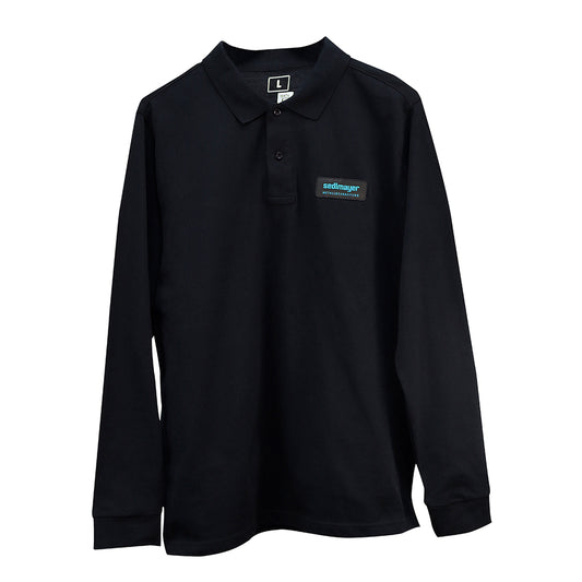 Poloshirt langarm Schwarz (SEDLMAYER) – mit Firmenlogo besticken & bedrucken
