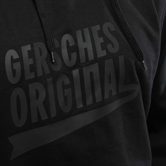Gersches Original Hoodie BIEBLACH, Schwarz mit Firmenlogo besticken & bedrucken