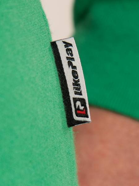 LIKEPLAY Fankurvenzipper Grün – mit Firmenlogo veredeln