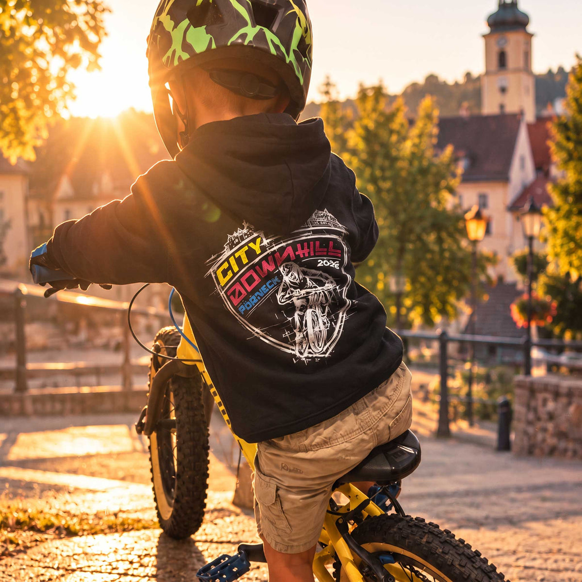 City Downhill Hoodie KIDS backside
