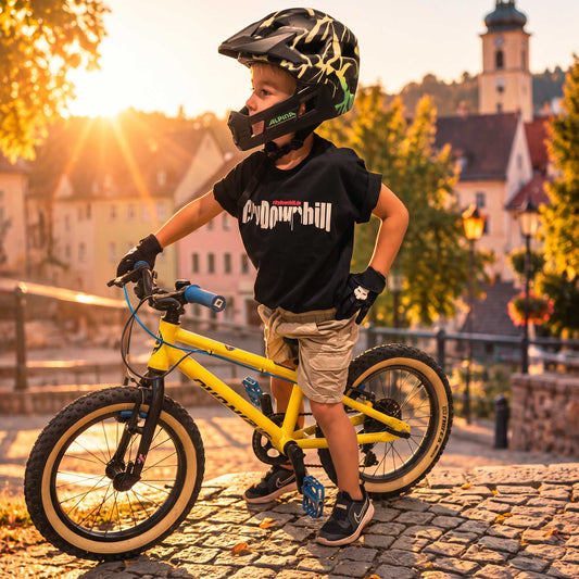 City Downhill Pößneck Kinder-T-Shirt 2026 – Schwarz