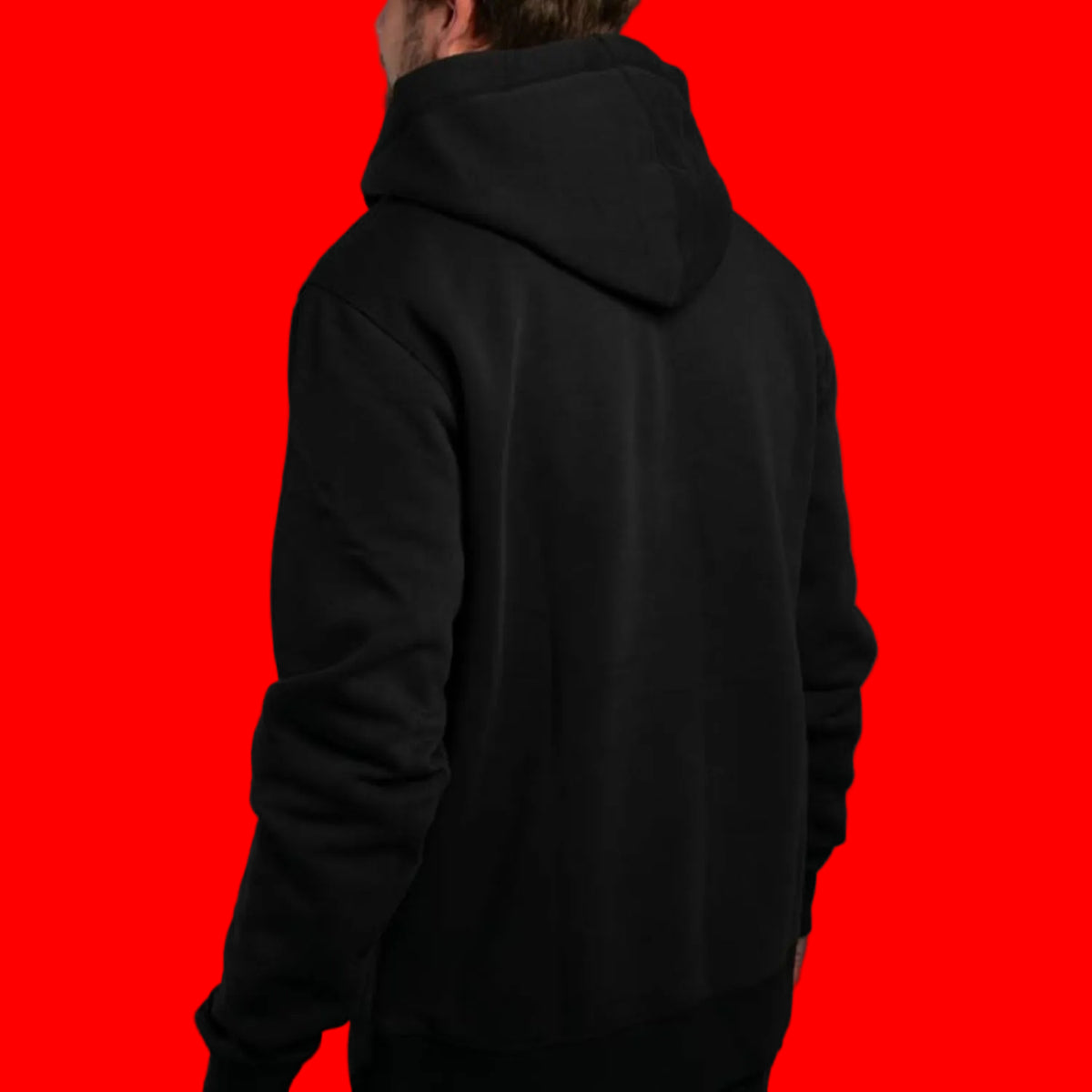 DLZ Hoodie BLACK-Red – mit Firmenlogo besticken & bedrucken