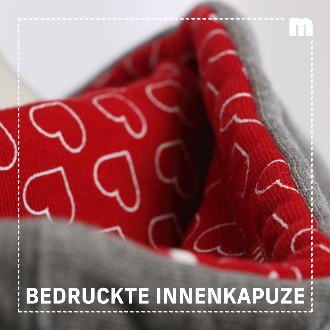 Hoodie mit individueller Innenkapuze – mit Firmenlogo besticken & bedrucken