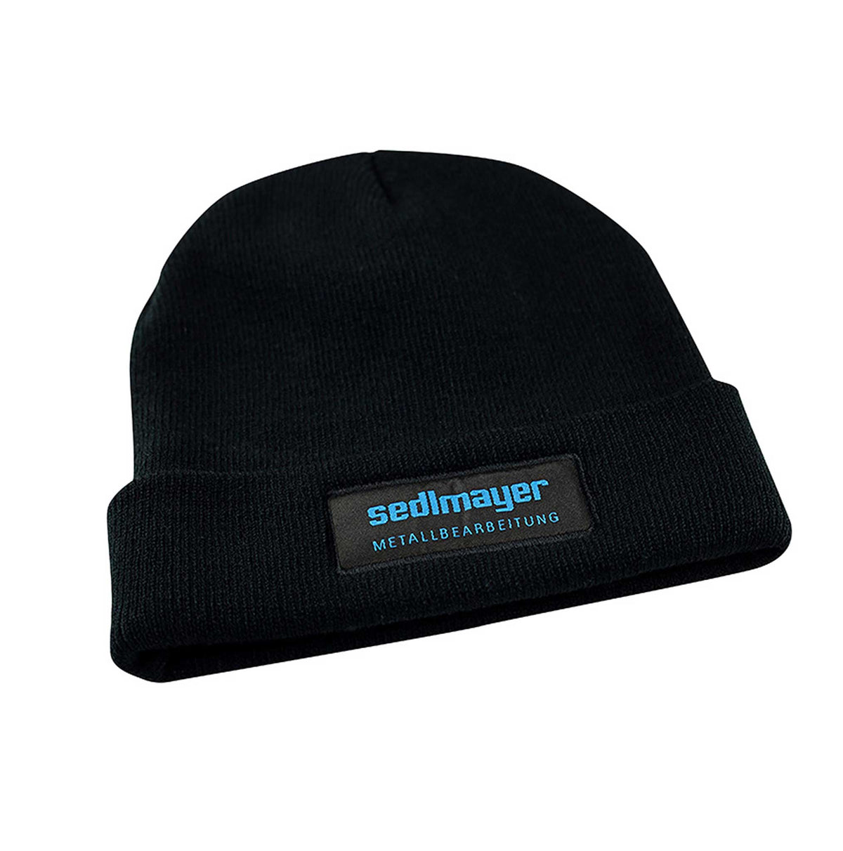 Strickmütze Schwarz (SEDLMAYER) – mit Logo besticken