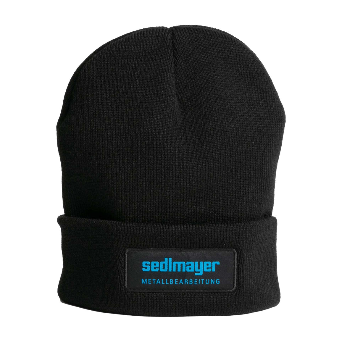 Strickmütze Schwarz (SEDLMAYER) – mit Logo besticken