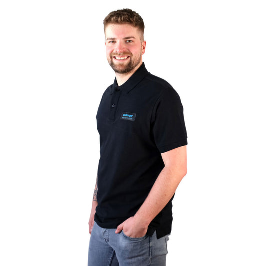 Poloshirt kurzarm Schwarz (SEDLMAYER) – mit Firmenlogo besticken & bedrucken