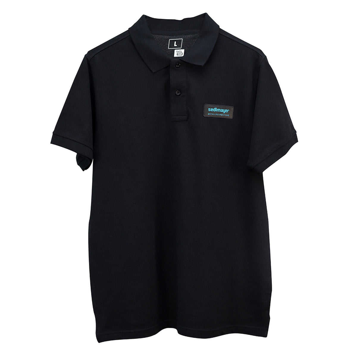 Poloshirt kurzarm Schwarz (SEDLMAYER) – mit Firmenlogo besticken & bedrucken