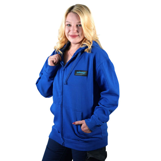Kapuzenjacke Royalblau (SEDLMAYER) – mit Firmenlogo besticken & bedrucken