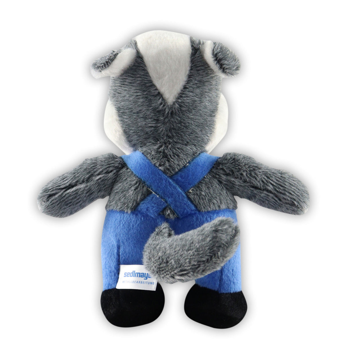 sedi das sympathische Firmenmaskottchen Blau (SEDLMAYER) – mit Firmenlogo veredeln