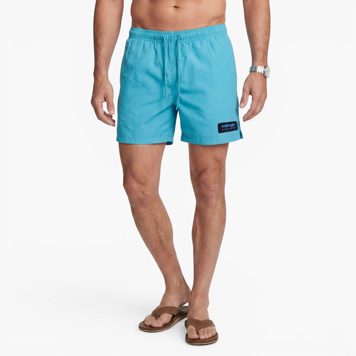 Badehose (SEDLMAYER), Türkis mit Firmenlogo besticken & bedrucken