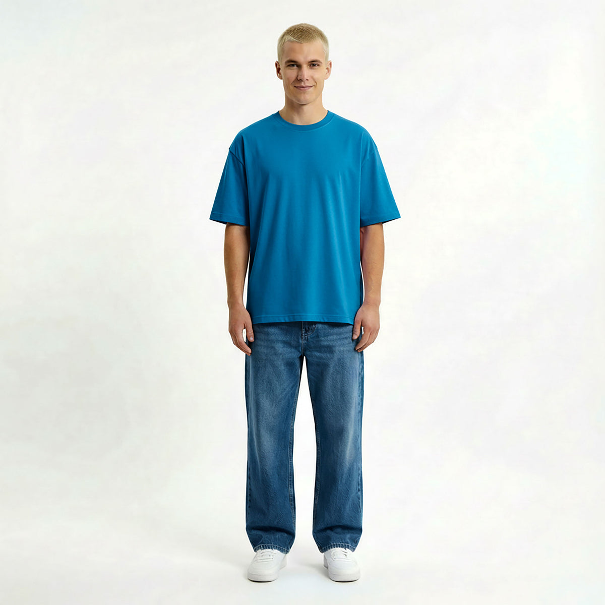 Kurzärmliges T-Shirt OVERSIZE – mit Firmenlogo besticken & bedrucken