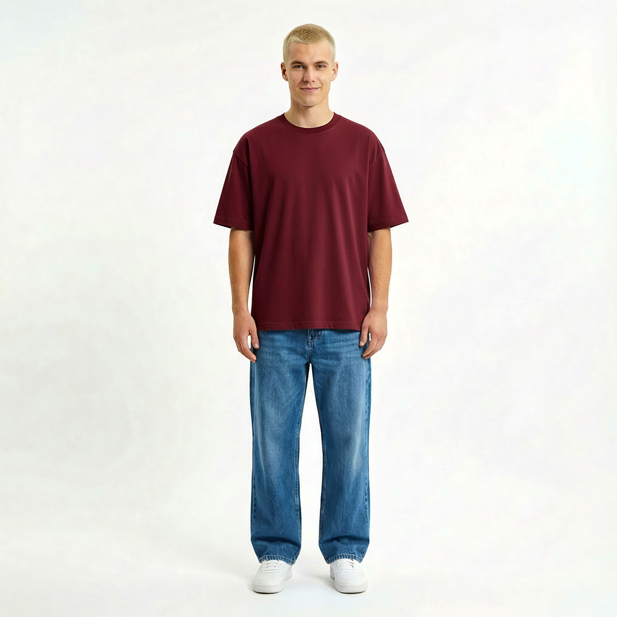 Kurzärmliges T-Shirt OVERSIZE – mit Firmenlogo besticken & bedrucken