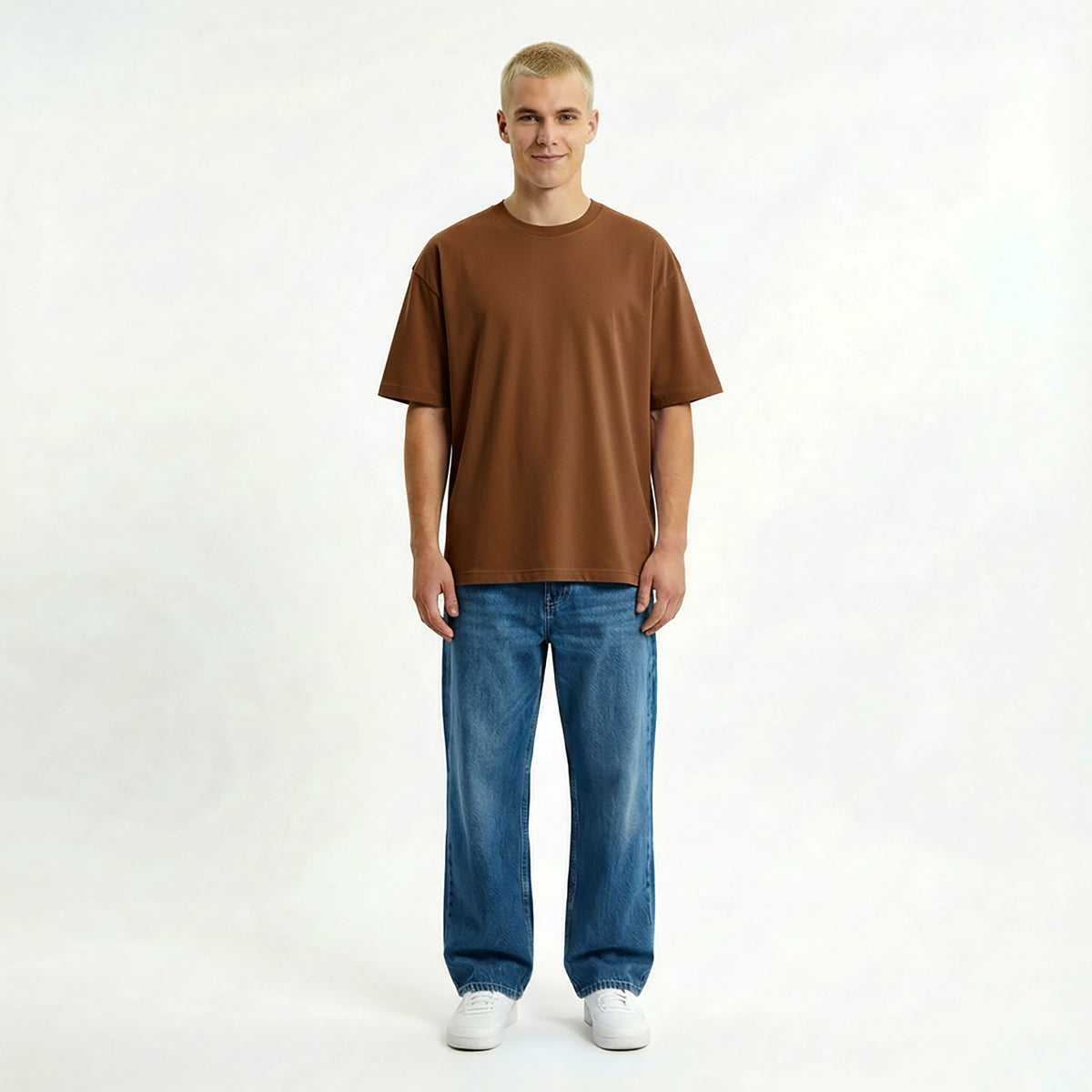 Kurzärmliges T-Shirt OVERSIZE – mit Firmenlogo besticken & bedrucken