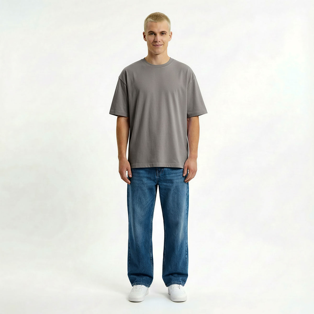 Kurzärmliges T-Shirt OVERSIZE – mit Firmenlogo besticken & bedrucken
