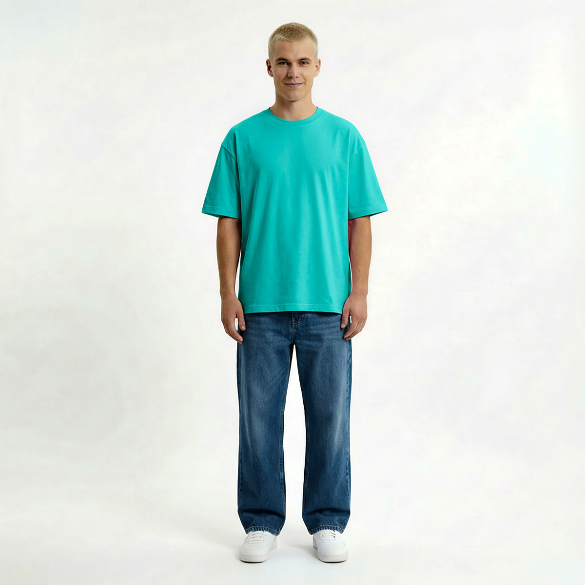 Kurzärmliges T-Shirt OVERSIZE – mit Firmenlogo besticken & bedrucken