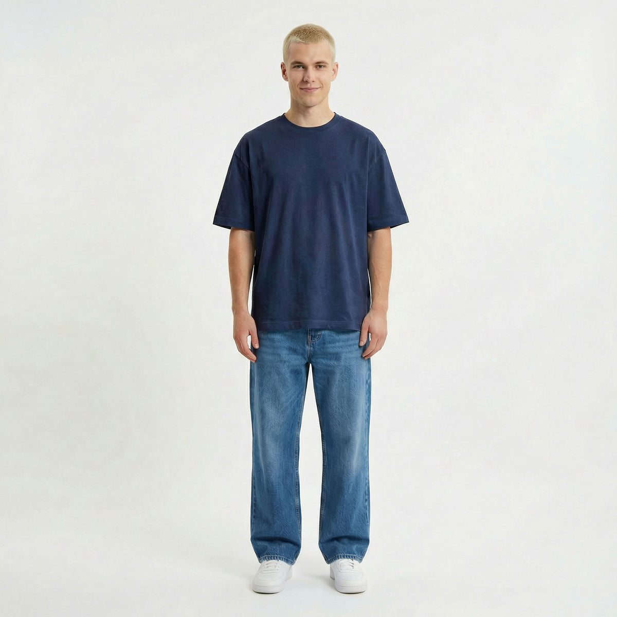 Kurzärmliges T-Shirt OVERSIZE – mit Firmenlogo besticken & bedrucken