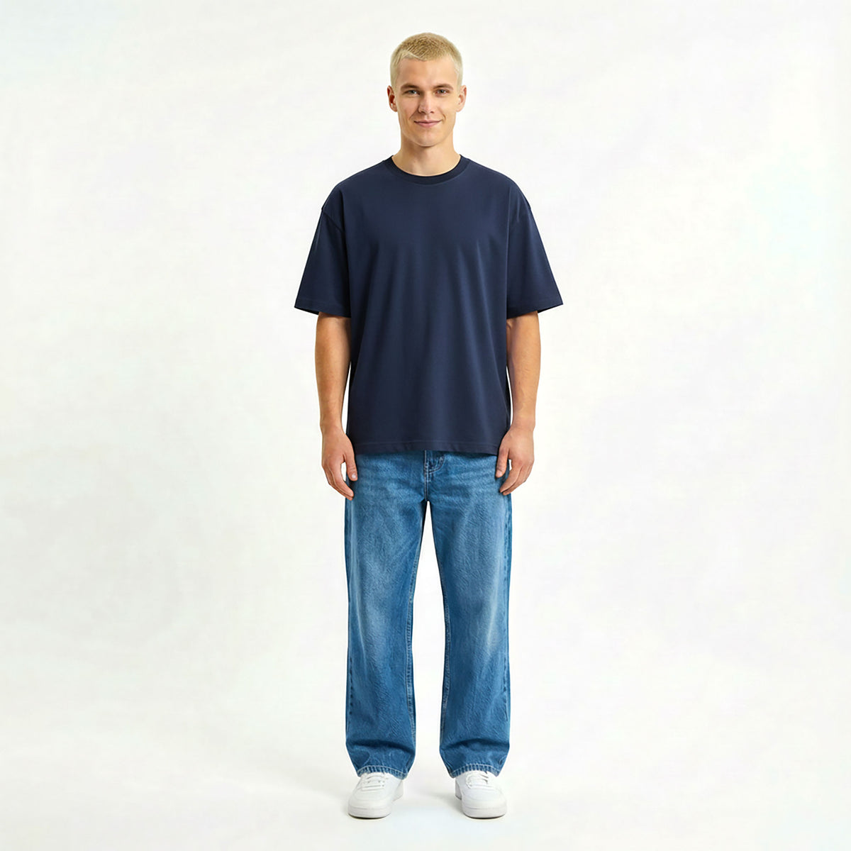 Kurzärmliges T-Shirt OVERSIZE – mit Firmenlogo besticken & bedrucken