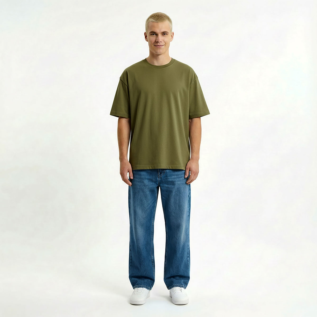 Kurzärmliges T-Shirt OVERSIZE – mit Firmenlogo besticken & bedrucken
