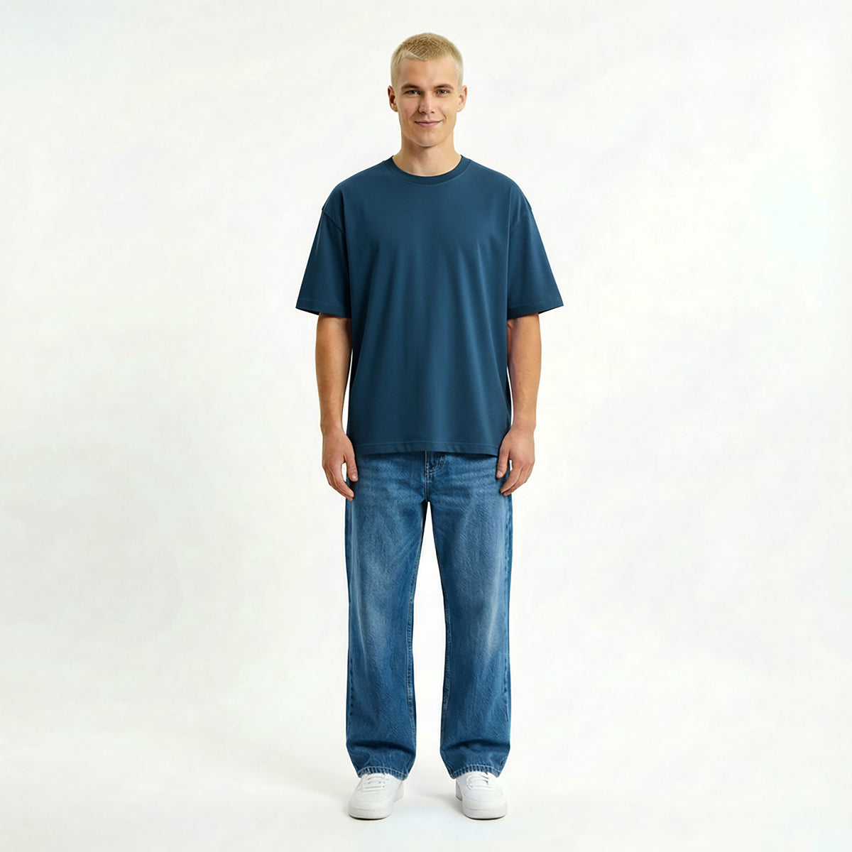 Kurzärmliges T-Shirt OVERSIZE – mit Firmenlogo besticken & bedrucken