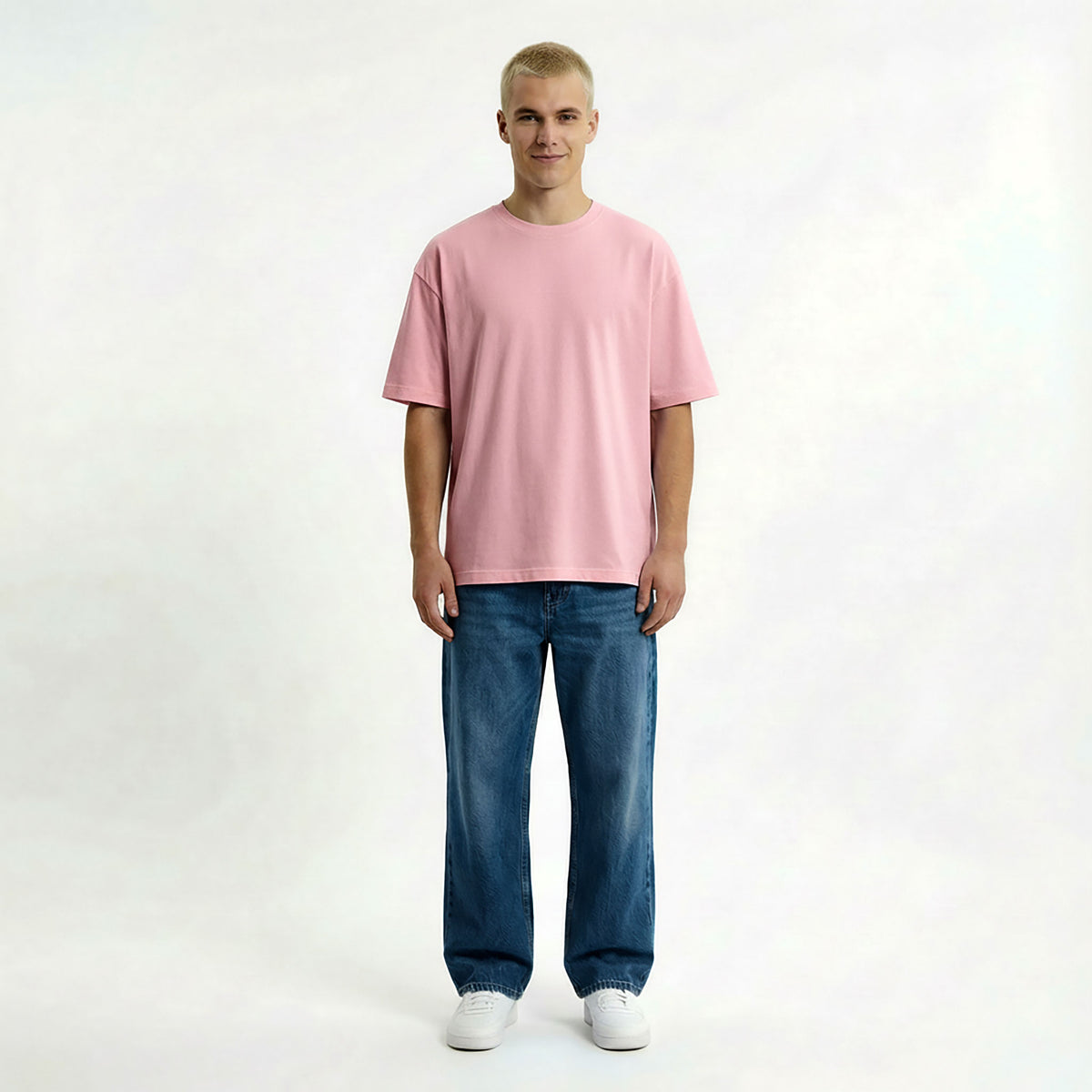 Kurzärmliges T-Shirt OVERSIZE – mit Firmenlogo besticken & bedrucken