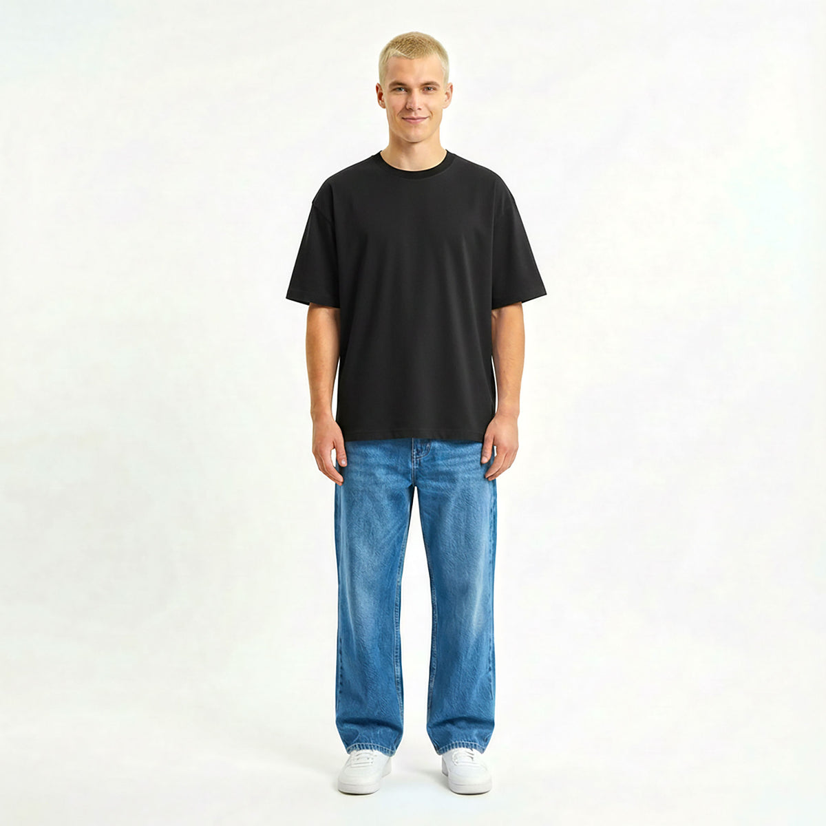 Kurzärmliges T-Shirt OVERSIZE – mit Firmenlogo besticken & bedrucken