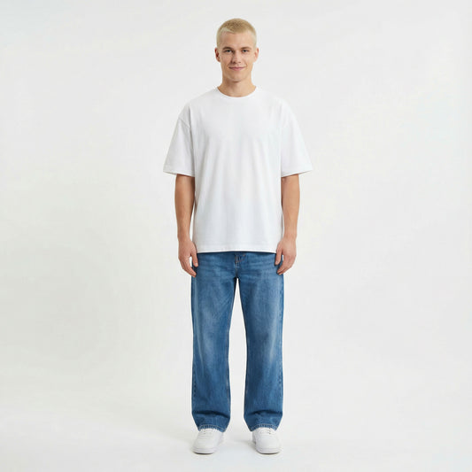 Kurzärmliges T-Shirt OVERSIZE – mit Firmenlogo besticken & bedrucken
