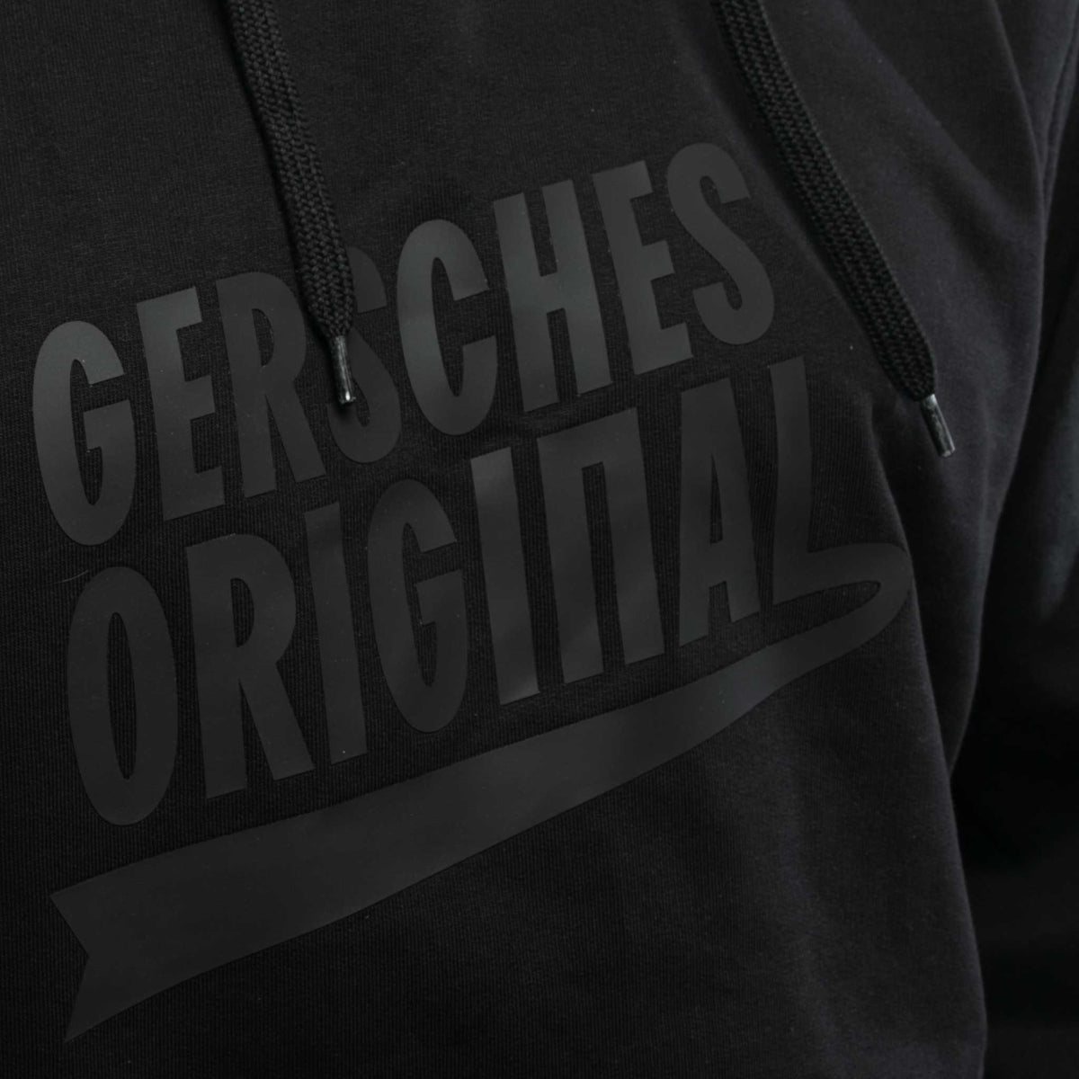 Gersches Original Hoodie BIEBLACH, Schwarz mit Firmenlogo besticken & bedrucken