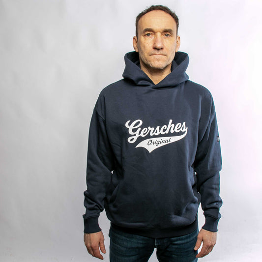 Gersches Original Hoodie TINZ (oversize), Marineblau mit Firmenlogo besticken & bedrucken