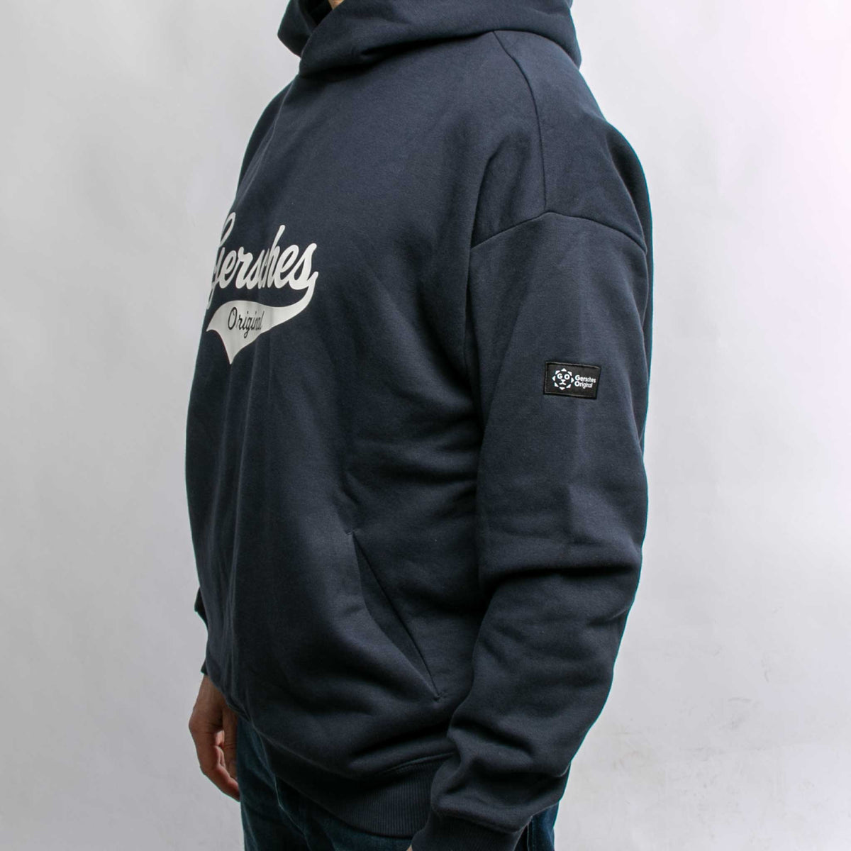 Gersches Original Hoodie TINZ (oversize), Marineblau mit Firmenlogo besticken & bedrucken