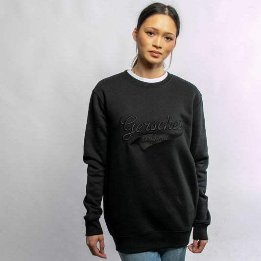 Gersches Original Sweatshirt LIEBSCHWITZ, Schwarz mit Firmenlogo besticken & bedrucken