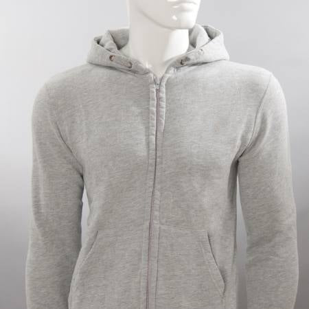 DLZ Zip-Hoody MUTSCH Silber – mit Firmenlogo besticken & bedrucken
