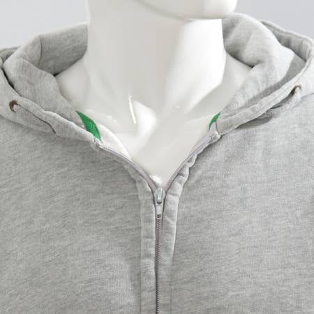 DLZ Zip-Hoody MUTSCH Silber – mit Firmenlogo besticken & bedrucken