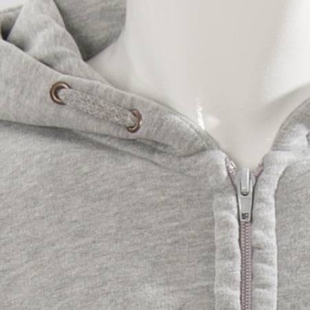 DLZ Zip-Hoody MUTSCH Silber – mit Firmenlogo besticken & bedrucken