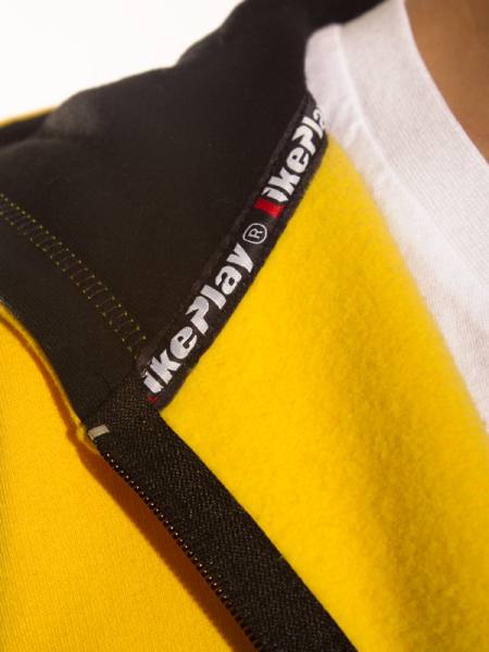 LIKEPLAY Fankurvenzipper Gelb – mit Firmenlogo veredeln