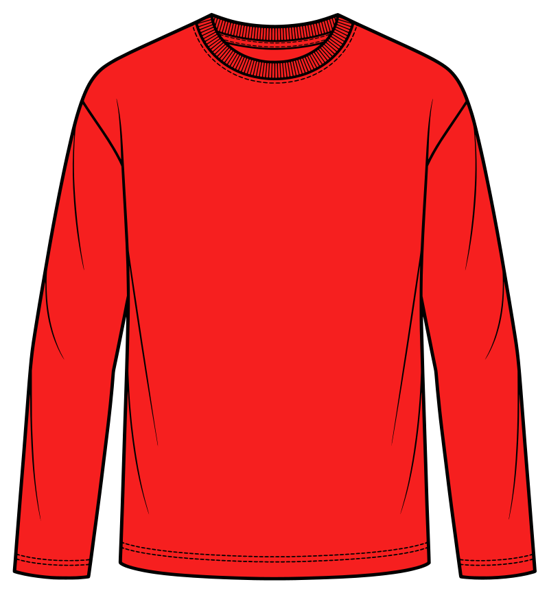 Longsleeve in Rot