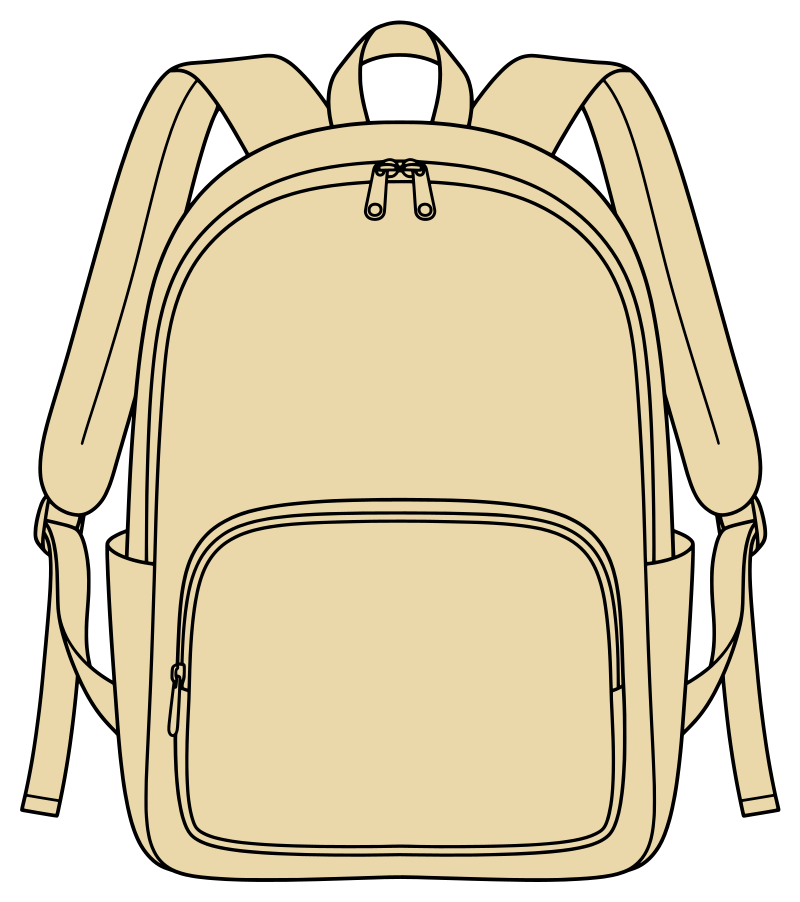 Rucksack in Beige